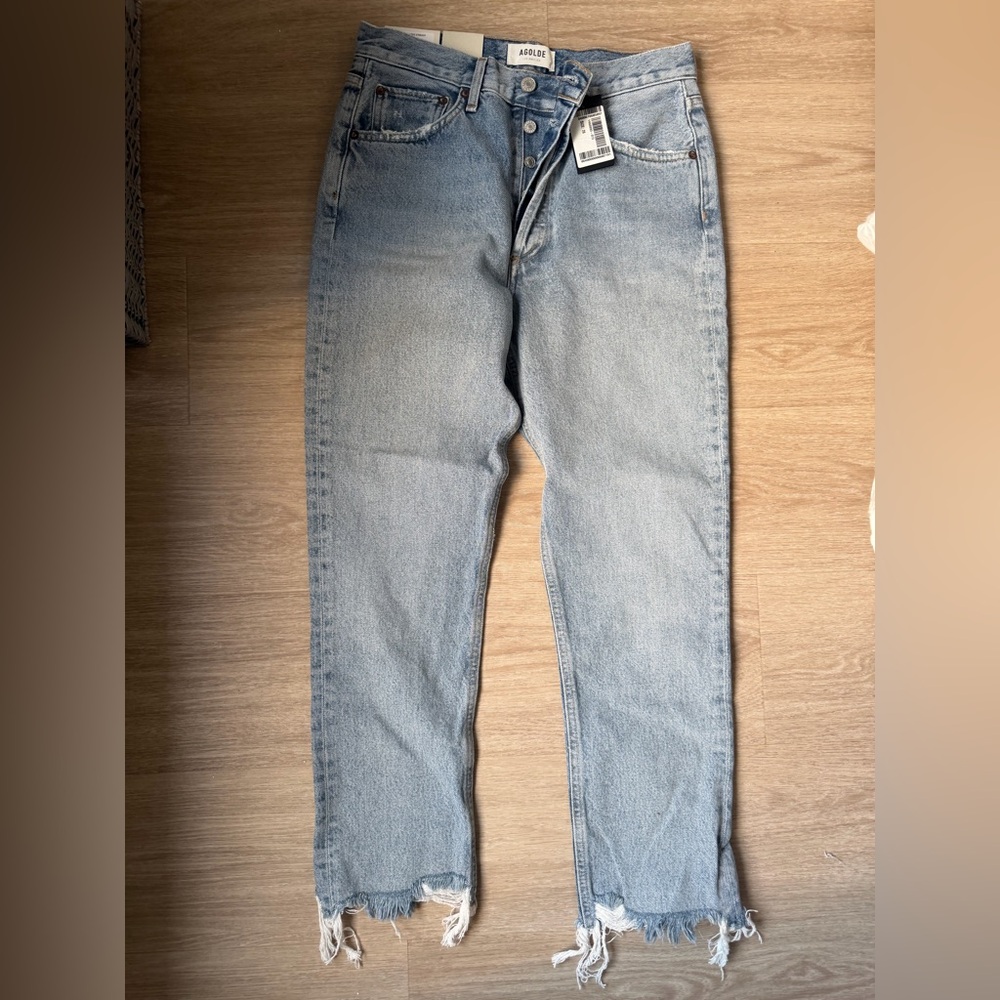 Agolde Riley Crop Straight Jeans